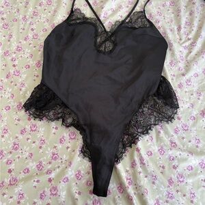 Victoria's Secret Black Lace Chemise